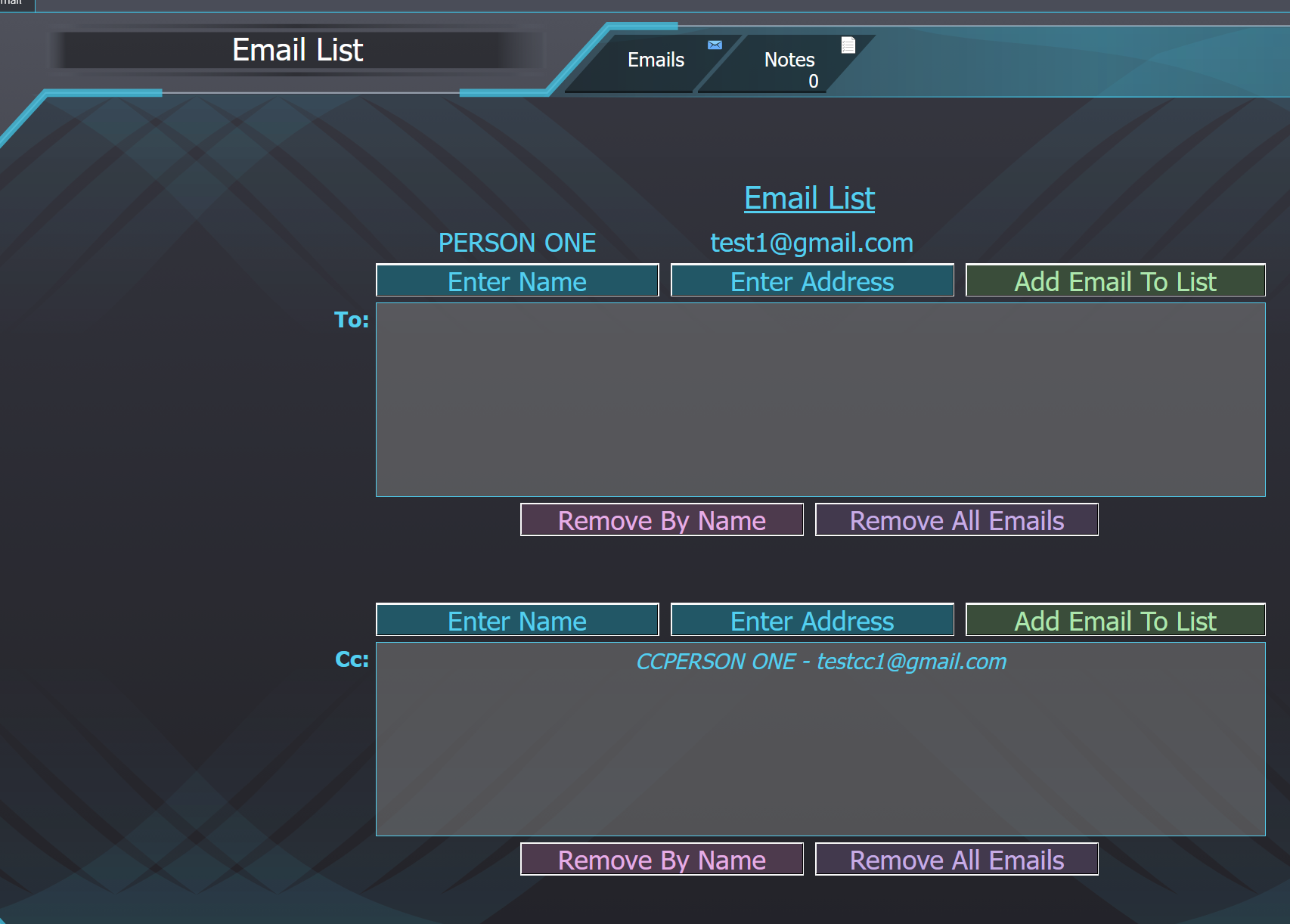 Email Address Manager gallery image: Actions1.png
