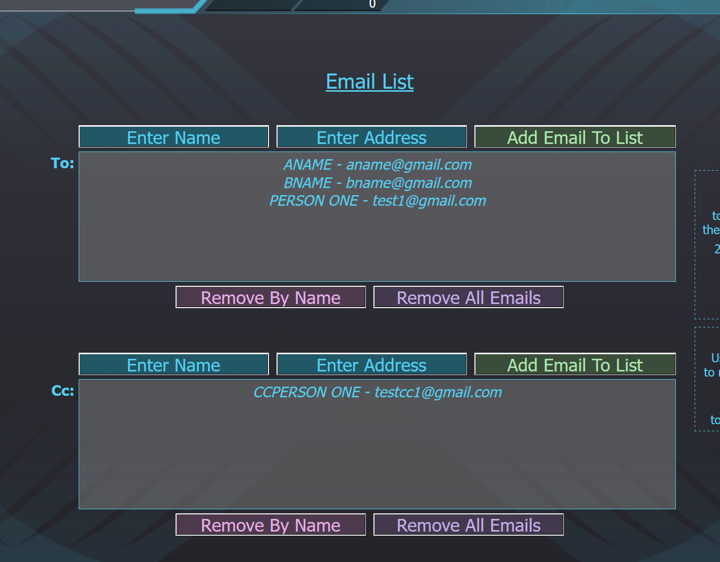 Email Address Manager gallery image: Actions2.png